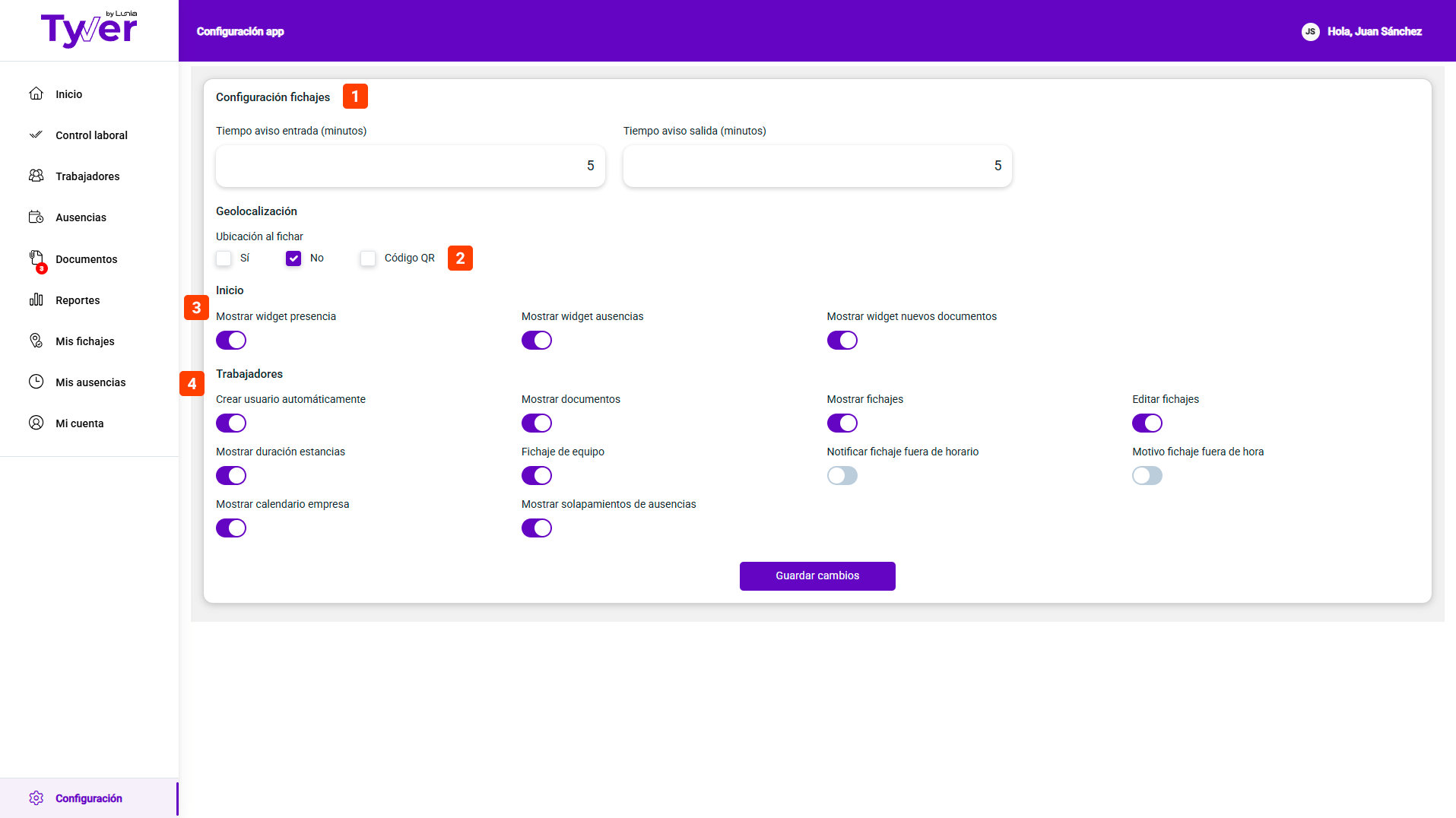 cómo realizar la configuración de aplicación